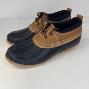 Lands End size 9 half Brown and Black Duck Boots